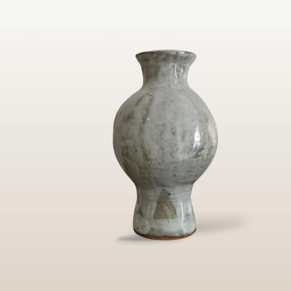 手作り陶器の花瓶、ヴィンテージの日本の志野焼、生け花用花瓶 - Etsy 日本