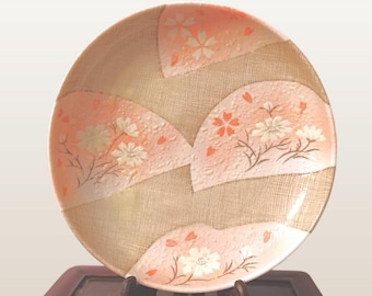 Piatto in ceramica giapponese, decorazione estiva Imari-ware, servizio da tavola con fiori di ciliegio