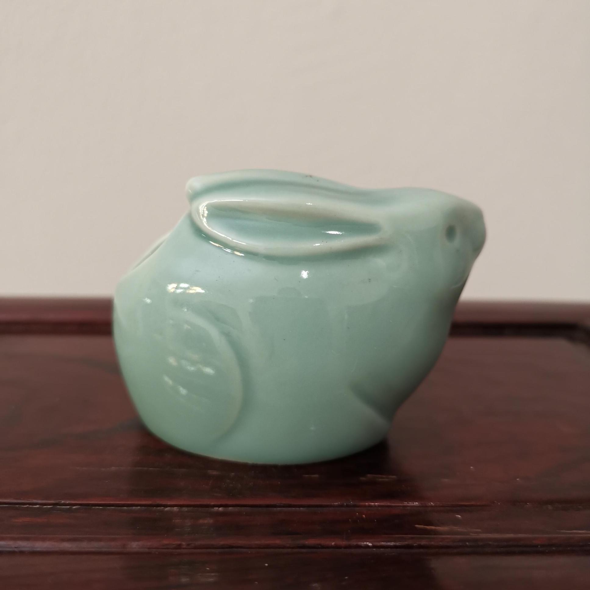 Japanese Celadon Rabbit, Ceramic Zodiac Animal Toothpick Holder - Etsy