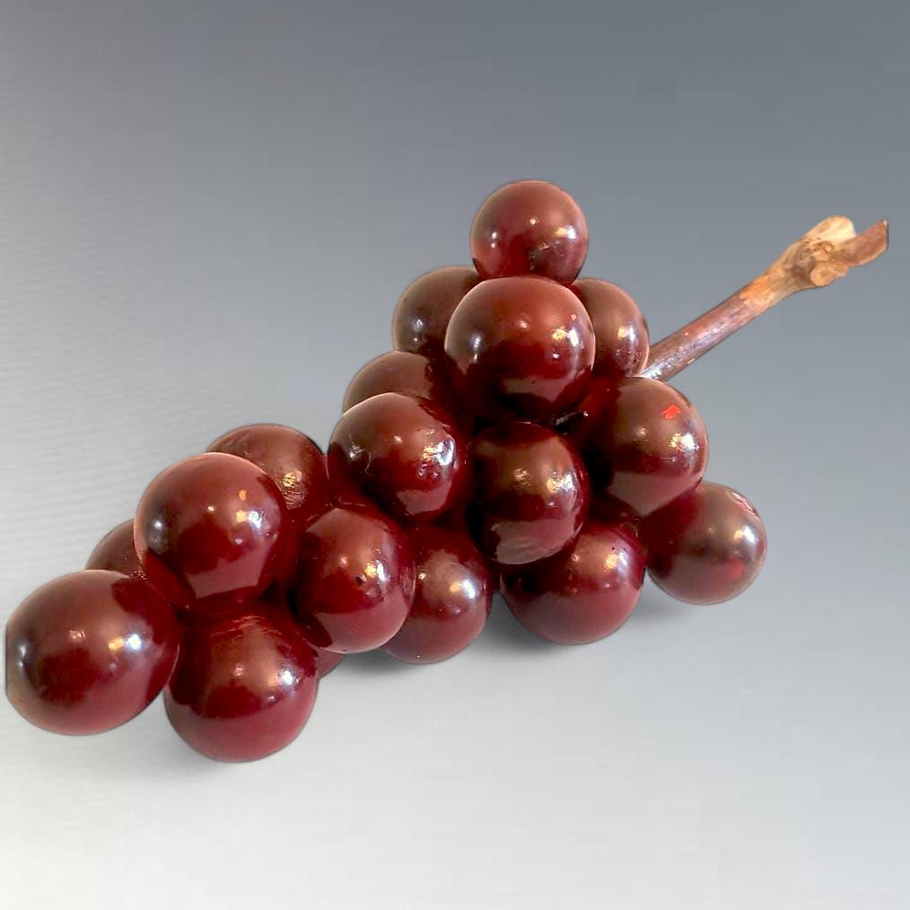 ヴィンテージ 不透明パープル ルーサイト グレープクラスター、ミッド