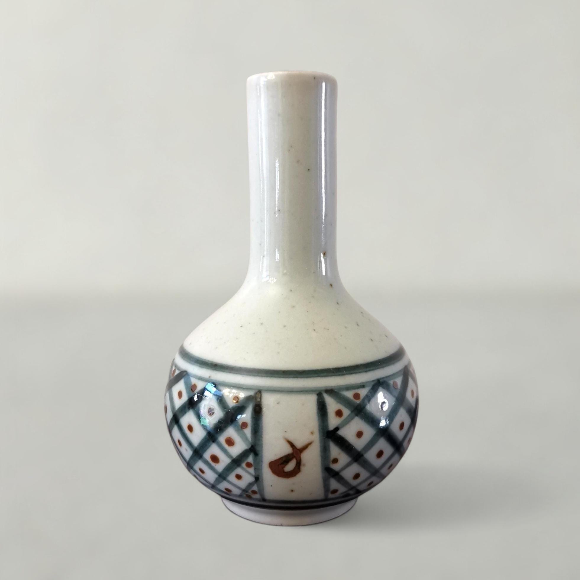 1970年代 益子焼 花瓶 会津本郷焼 鹿の子文様 - Etsy 日本