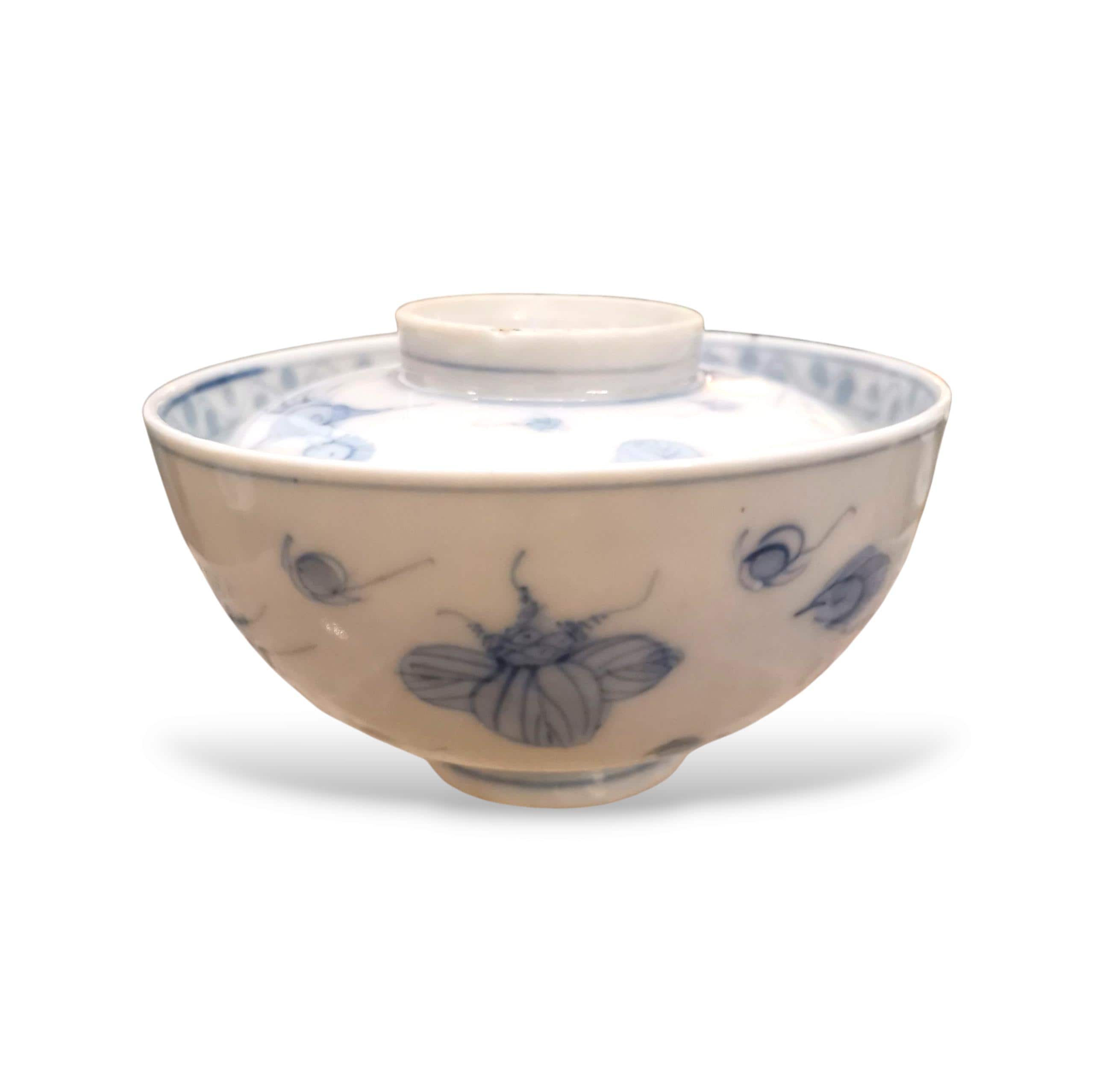 アンティークの伊万里焼の蓋付き丼、手描きのご飯茶碗 - Etsy 日本