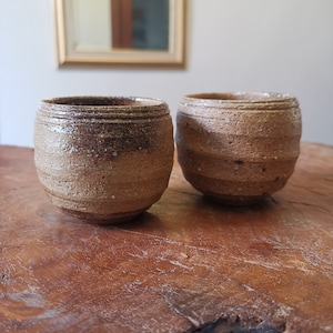 Japanese Yunomi, Japanese tea cup, tea cups, handbuilt japanese tea cup, gift for her, natural tone design tea cup, tea cups, matcha tea cup