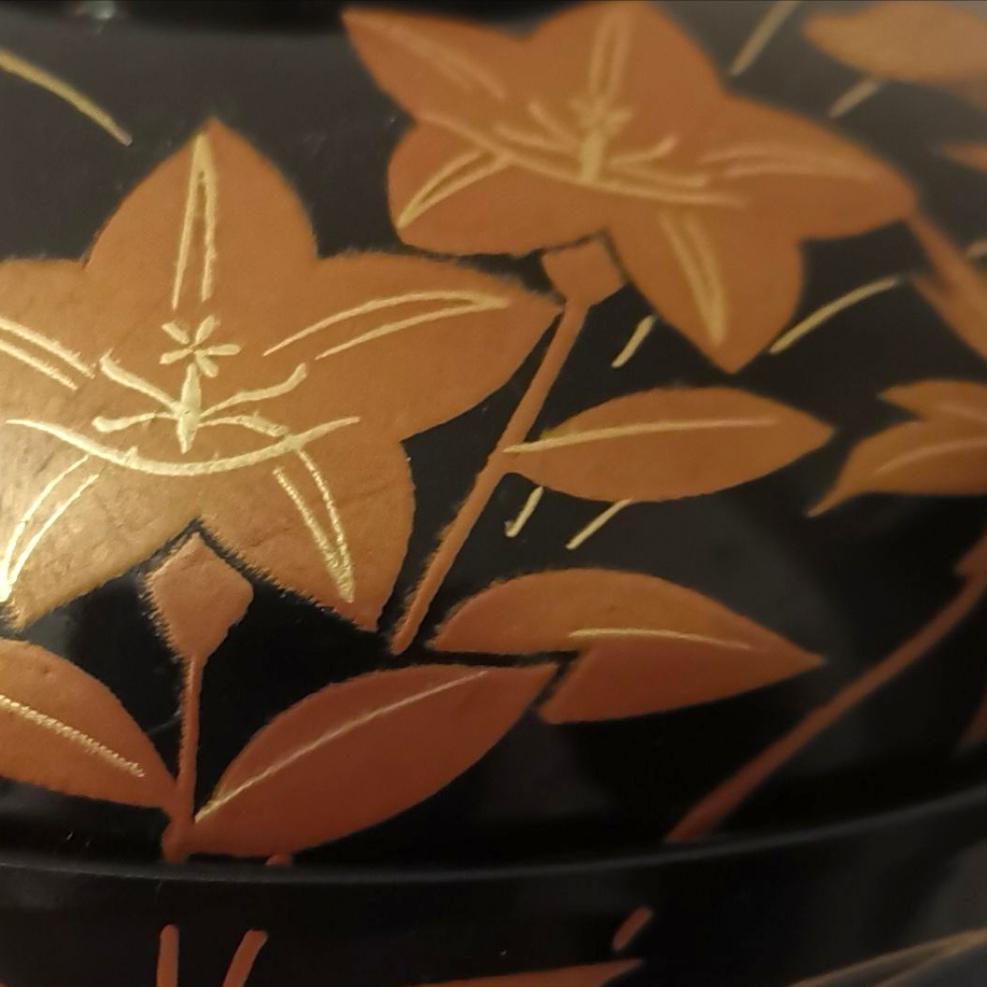 漆器 花模様 汁椀 (11 cm) - Etsy 日本