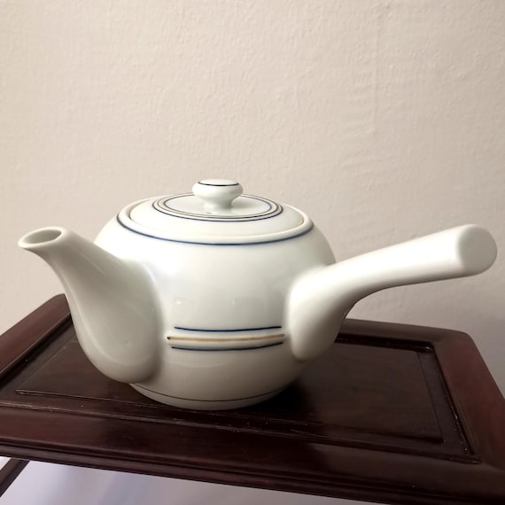 たち吉急須ティーポット：白磁の日本製横手急須 - Etsy 日本