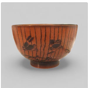 Old Japanese lacquerware wooden bowls, Traditional Craft, Japanese tableware, rice bowl, Range Wood Grain Rabbit Carving, Soup Bowl,
