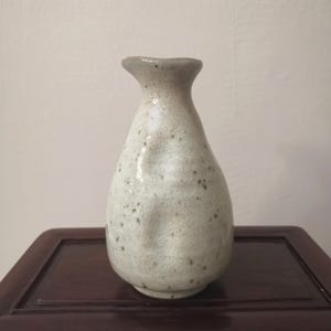 Japanese sake bottle, japanese tokkuri,  japanese vintage ceramic tokkuri, nihonshu, white Design Porcelain Ceramic