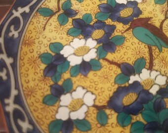 九谷焼 手描き花鳥文皿（5枚セット）吉田屋風 和風装飾 - Etsy 日本