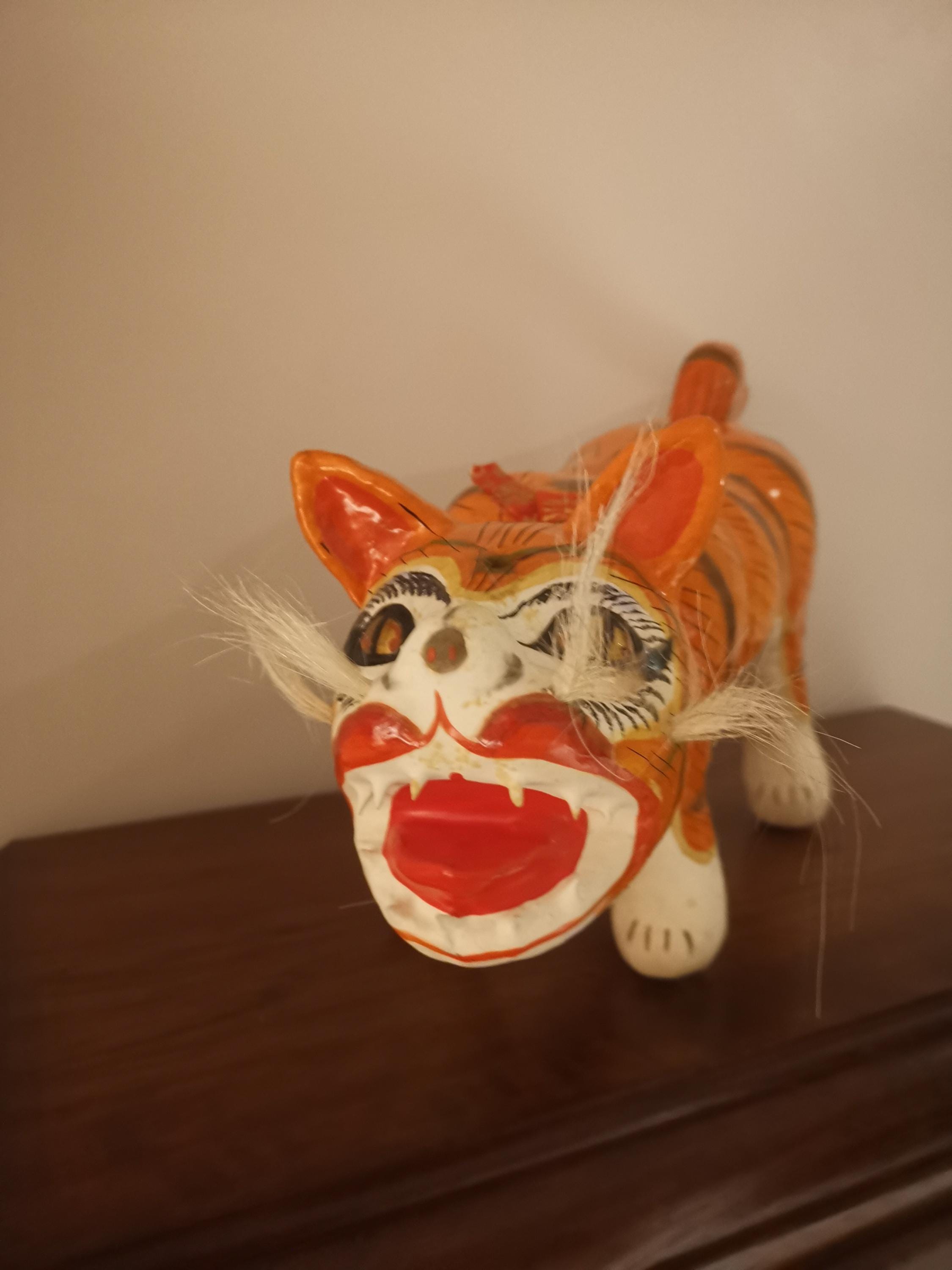 Vintage Hariko Paper Tiger, Japanese Folk Art Decor - Etsy