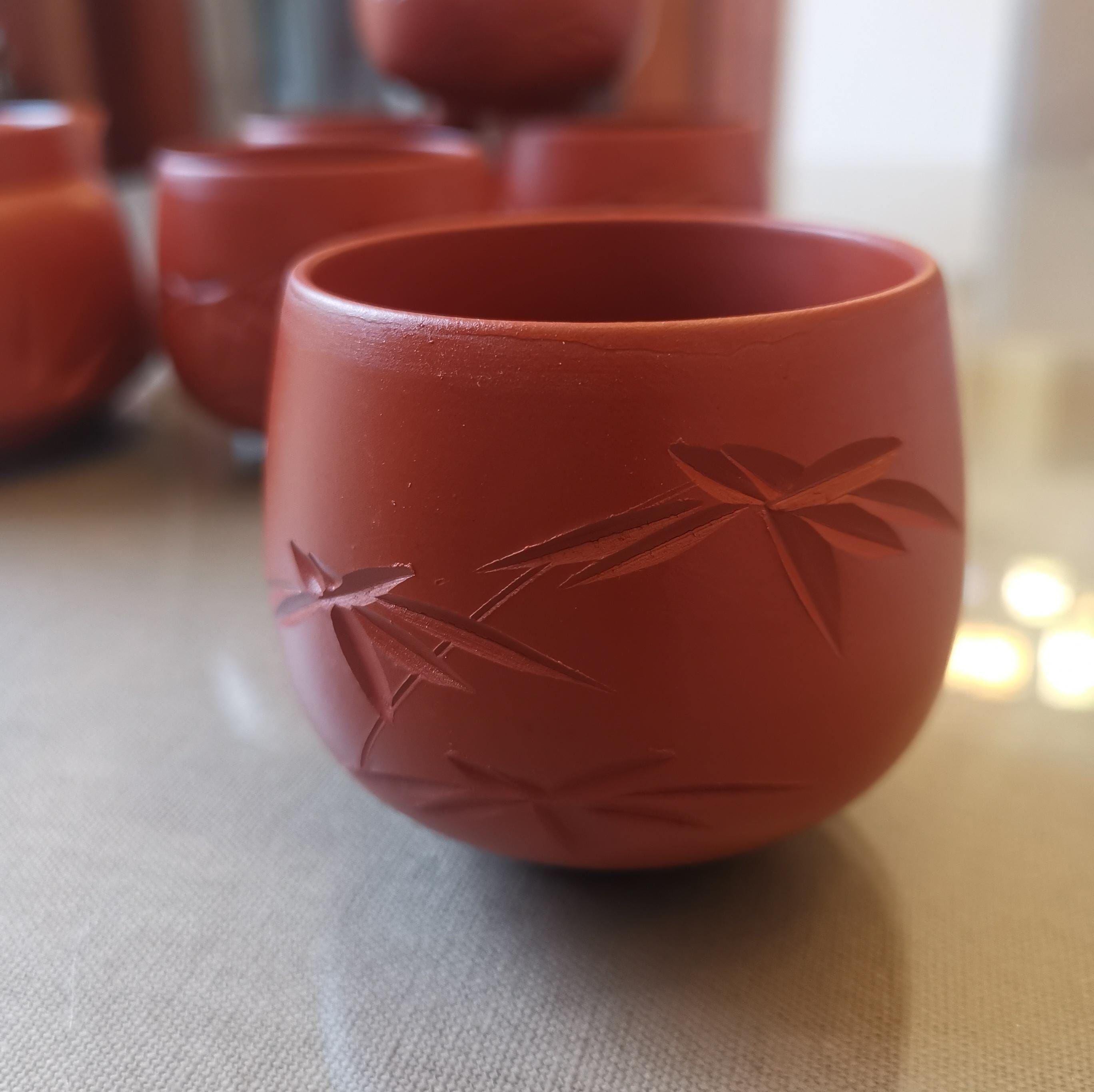 常滑焼急須セット：竹彫刻入り陶器製緑茶セット - Etsy 日本
