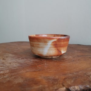 Sake cup, Guinomi, Vintage  vintage Japanese shino yaki o choko , small cup, earthenware sake cup , oriental teacup, collectible drink ware