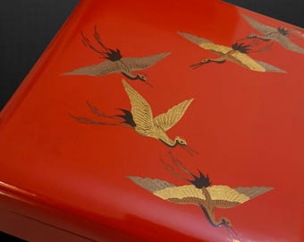 アンティーク 弁当箱 漆塗り 木製 日本製 工芸品 1800 年代 江戸時代