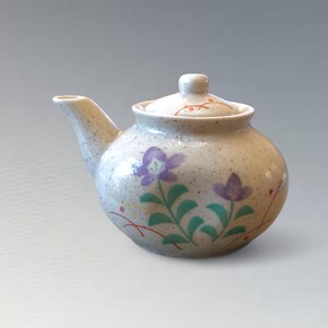 Fukagawa Hand-Painted Ceramic Soy Sauce Pot, Oriental Condiment Container
