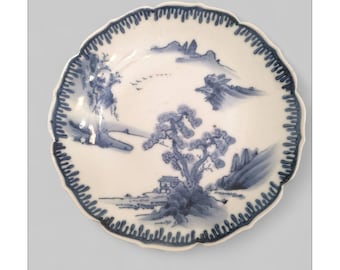 Vintage Imari Ware Teller: Japanische Landschaft, Showa Periode