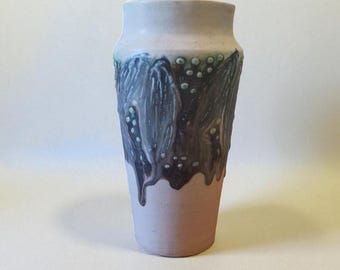 Japanische Keramik Vase Handgefertigte Studio Keramik, Unglasiert, Wohndekor