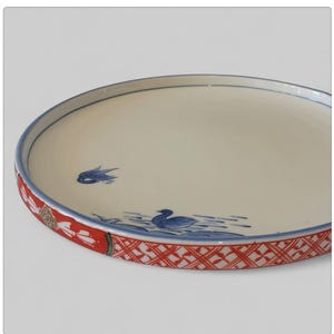 Teller, japanischer Meiji-Imari-Teller, handbemalter japanischer Teller, japanisches Sammlergeschirr, flacher Teller