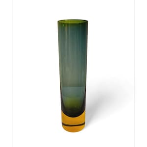 Japanese glass vase, Flower Vase, Japan vase, vintage vasel, collectible Glassware, Blown Glass, vase, home decor, tupe vase
