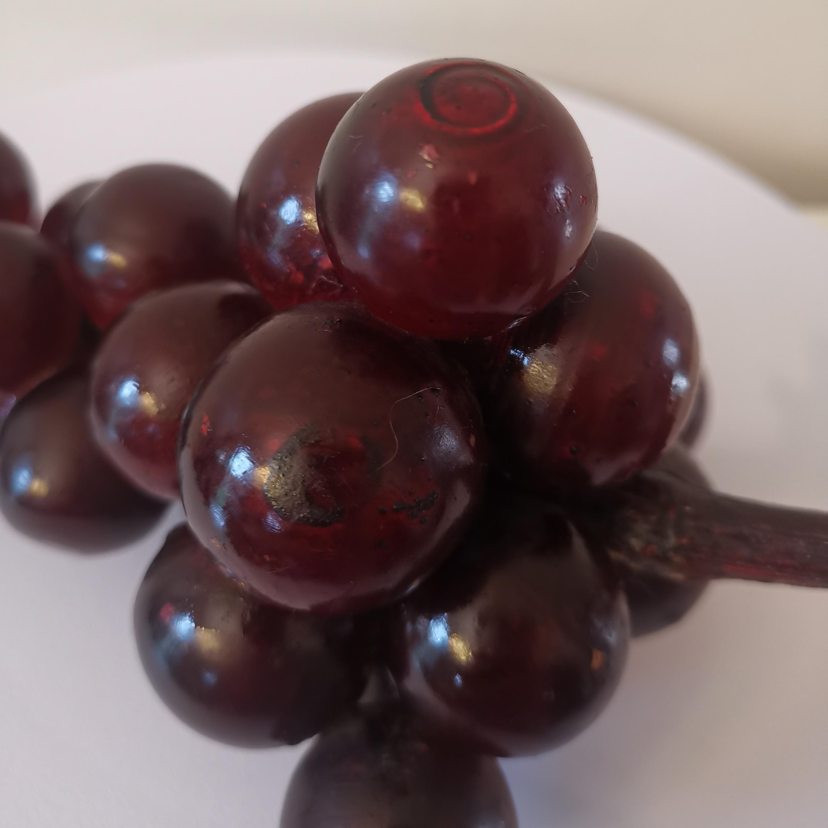 50s 60s ルーサイト ブドウ オブジェ ミッドセンチュリー 果物 台座付き 50s 60s ルーサイト ブドウ オブジェ ミッドセンチュリー 果物 台座