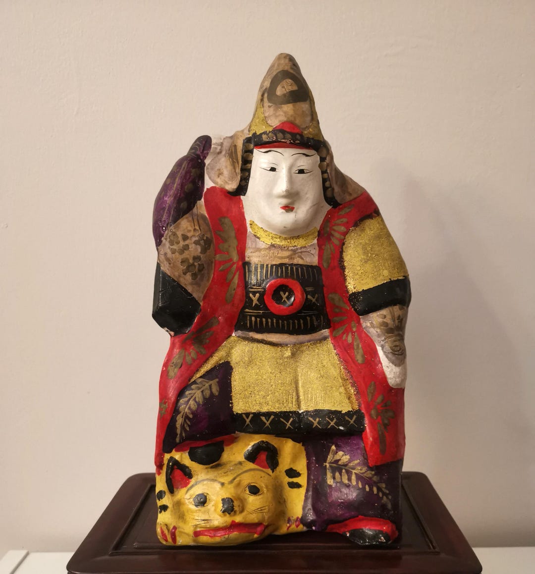 日本のアンティーク稲畑土人形、丹波猫の置物 - Etsy 日本