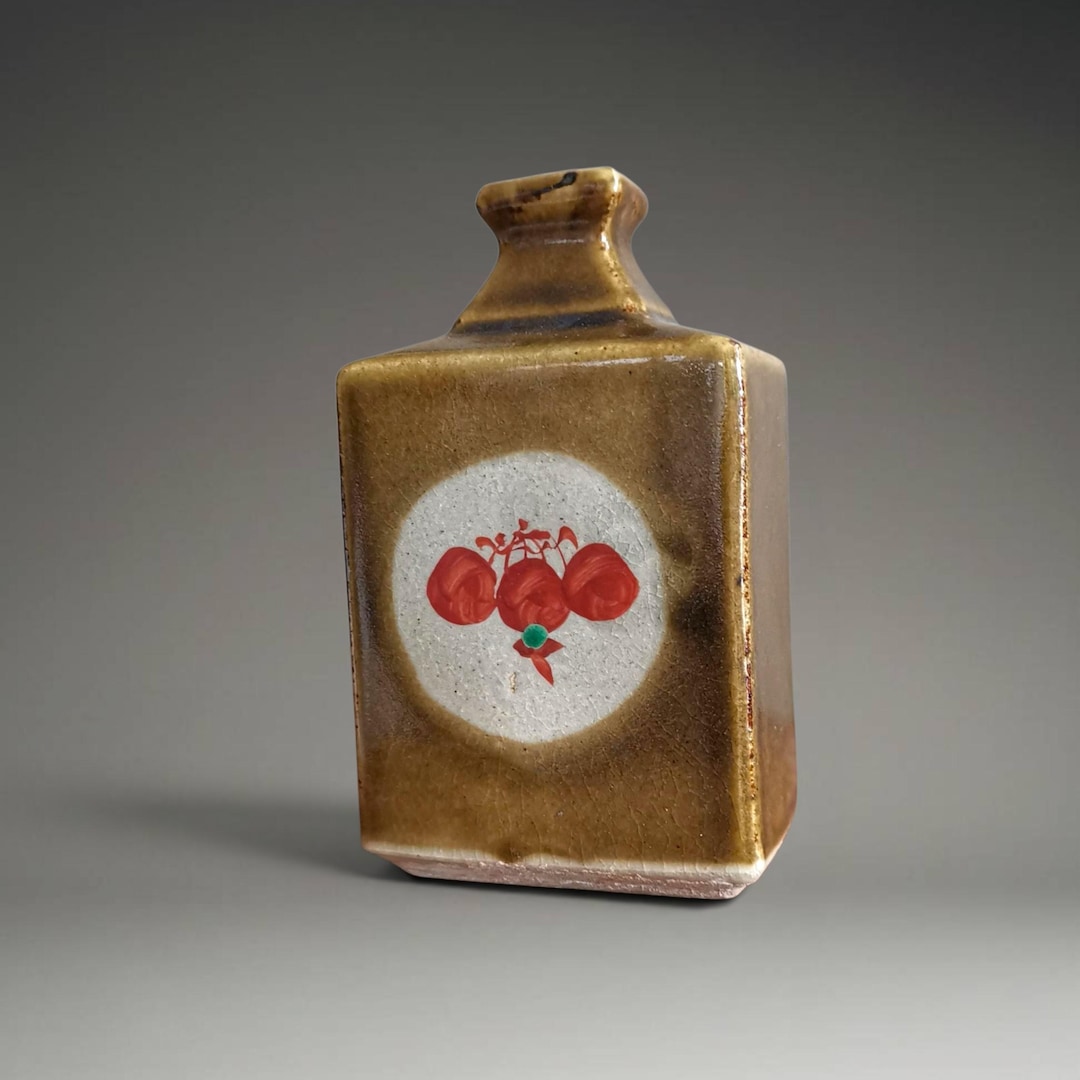 ましこ Mashiko Bottle Vase 益子焼, Japanese Mengai Pottery - Etsy Canada