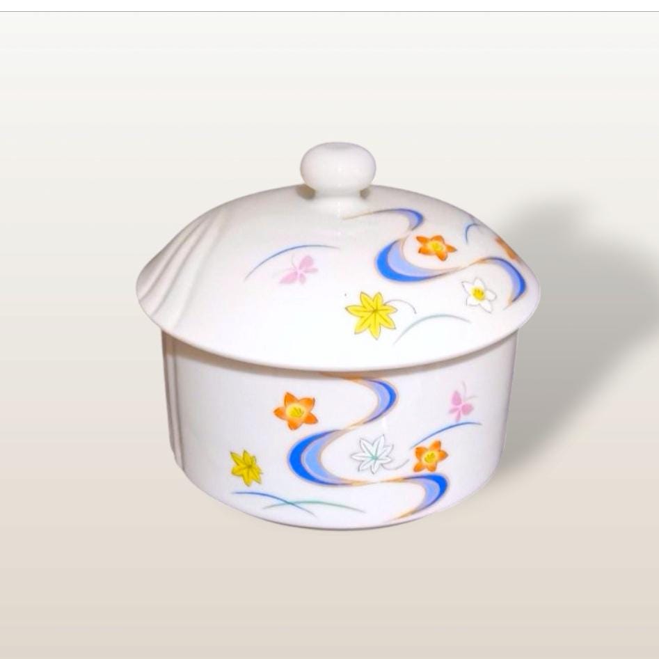 ヴィンテージ 有田焼 蓋付き磁器ボウル 清秀作 コレクターズ食器