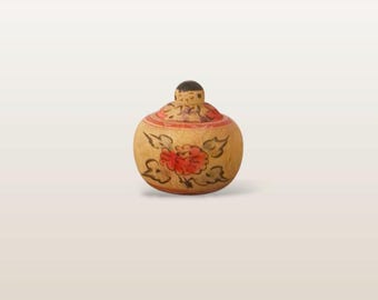 Vintage Kokeshi-pop, traditioneel Japans houten beeldje, 19e eeuw