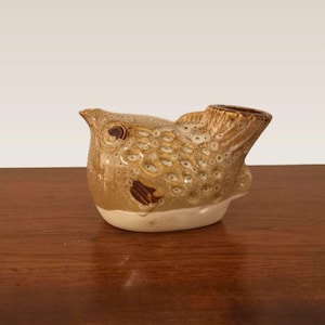 Vintage Japanese sake bottle, japanese tokkuri,  japanese vintage fuku blow fish ceramic tokkuri, nihonshu, sake bottle