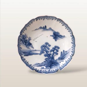 Antique Japanese porcelain plate,Hand painted blue and white tableware Ceramic Plate, Small plate