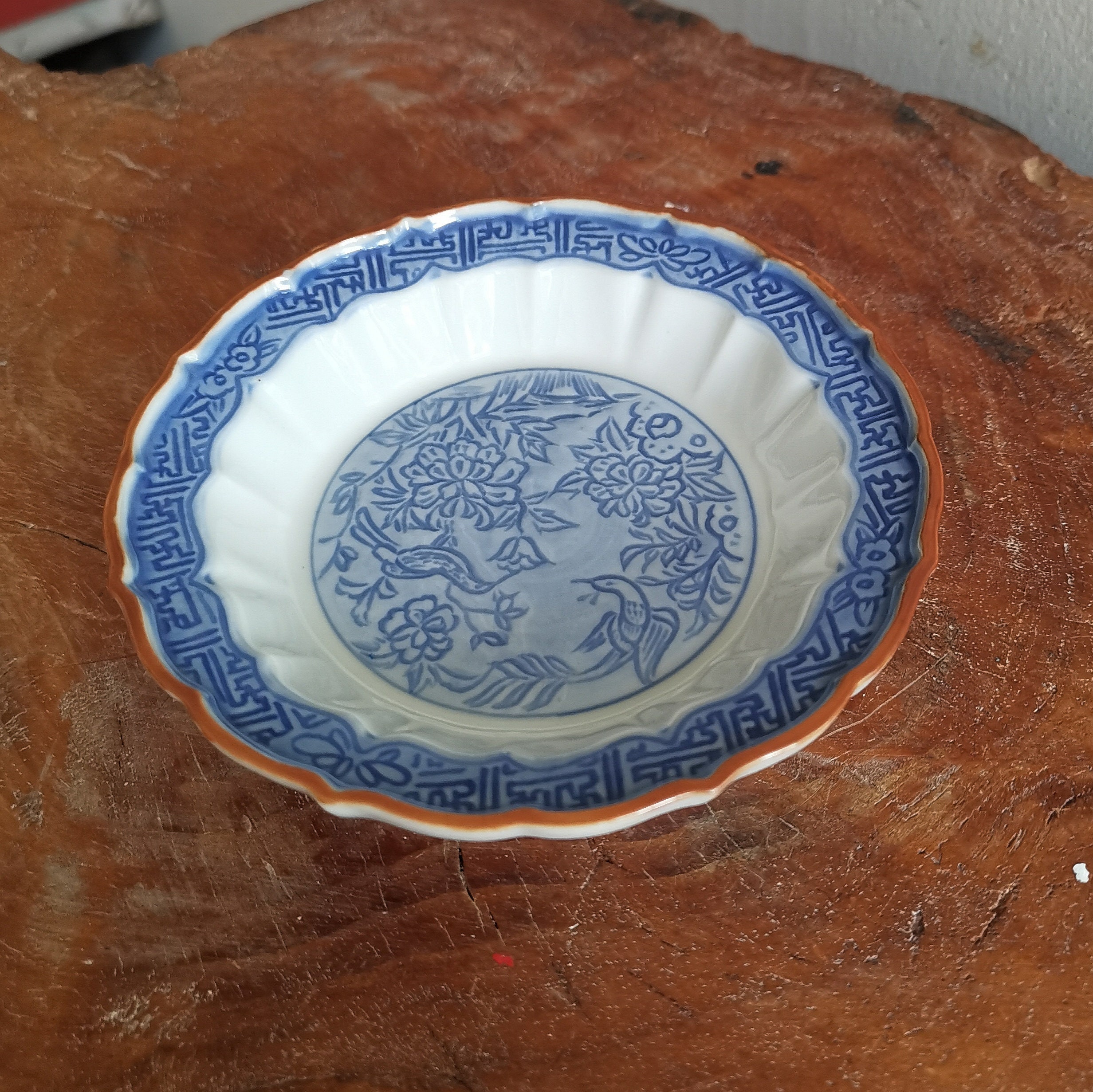 Japanese small plates tsukemono plate japanese blue & white Etsy