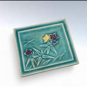 伊賀焼　陶器製角型花瓶 ブラウンとグリーン 日本の陶芸工房 備前焼 伊賀焼花瓶 - Etsy 日本