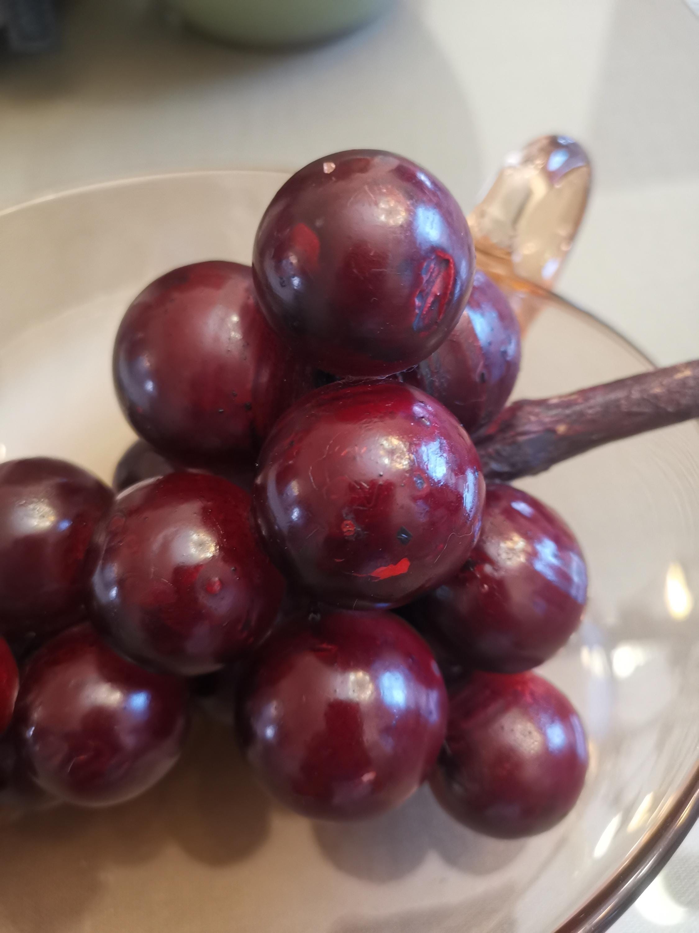 ヴィンテージ 不透明パープル ルーサイト グレープクラスター、ミッド