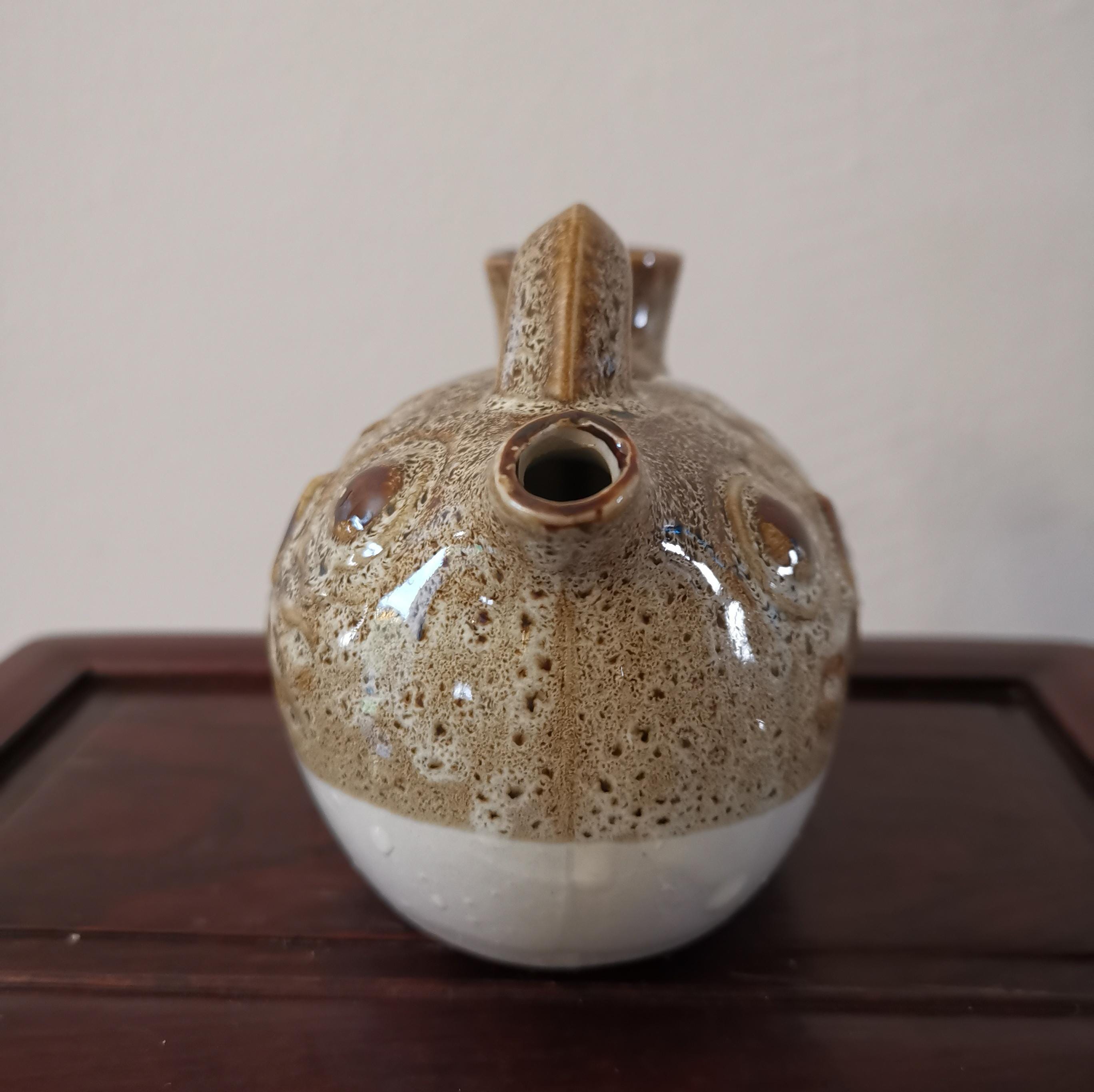 ヴィンテージ 日本製 福ふぐ徳利：陶器製酒瓶 - Etsy 日本