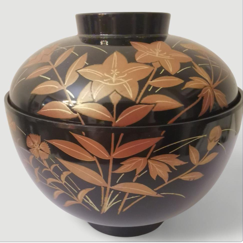 漆器 花模様 汁椀 (11 cm) - Etsy 日本