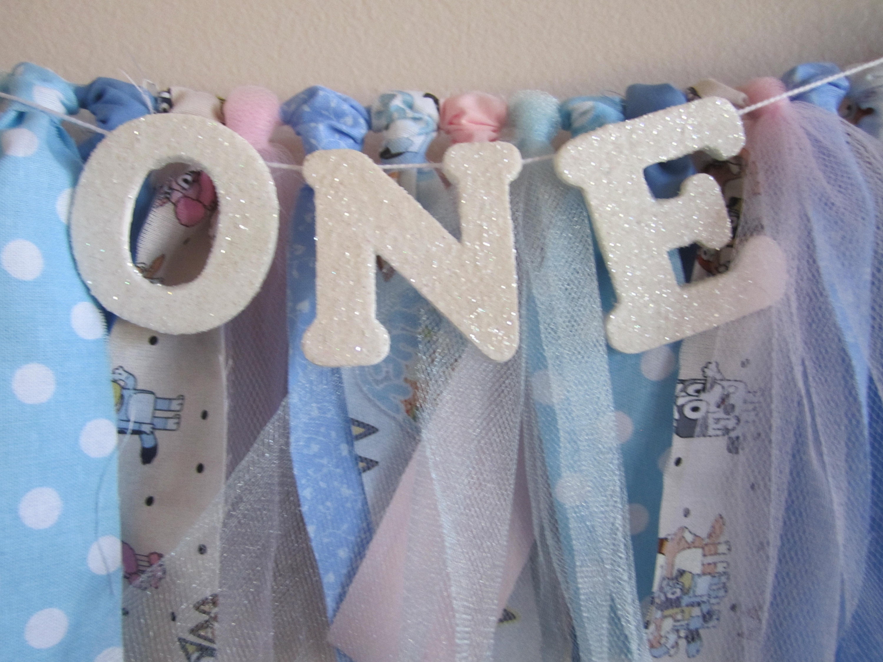Bluey Girl Highchair Banner