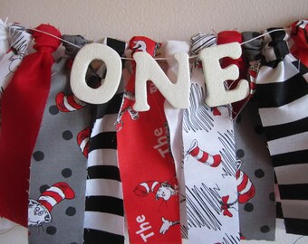 Cat in the Hat Banner - Etsy