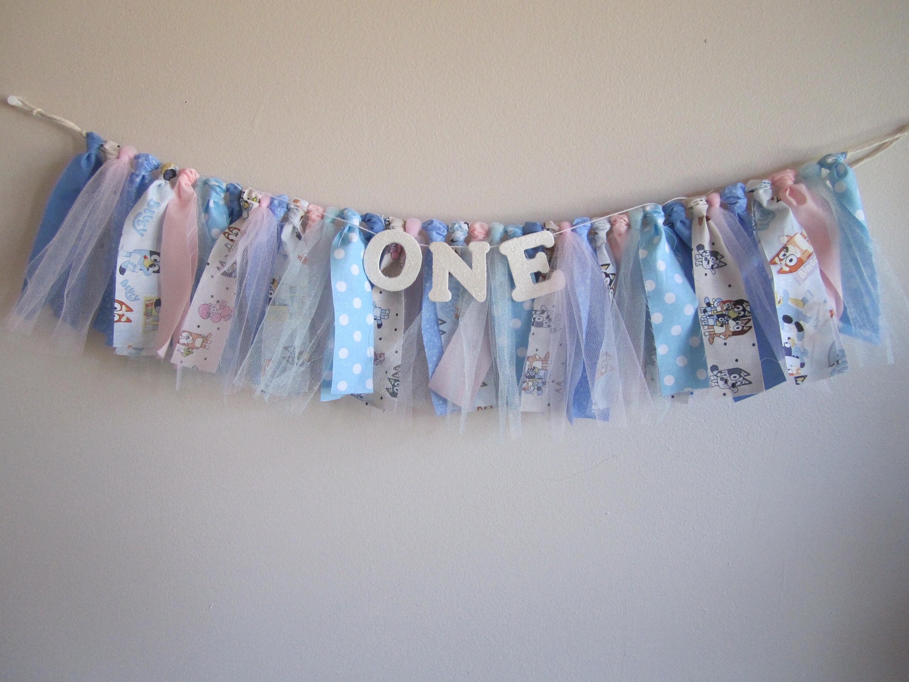 Bluey Girl Highchair Banner