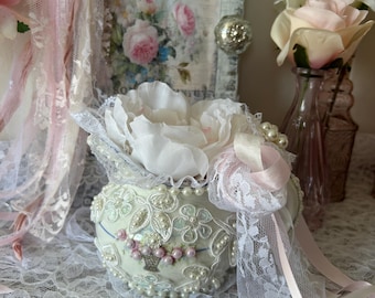 Shabby Pink Rose Milk Jug Ceramic Small Jug Decoration