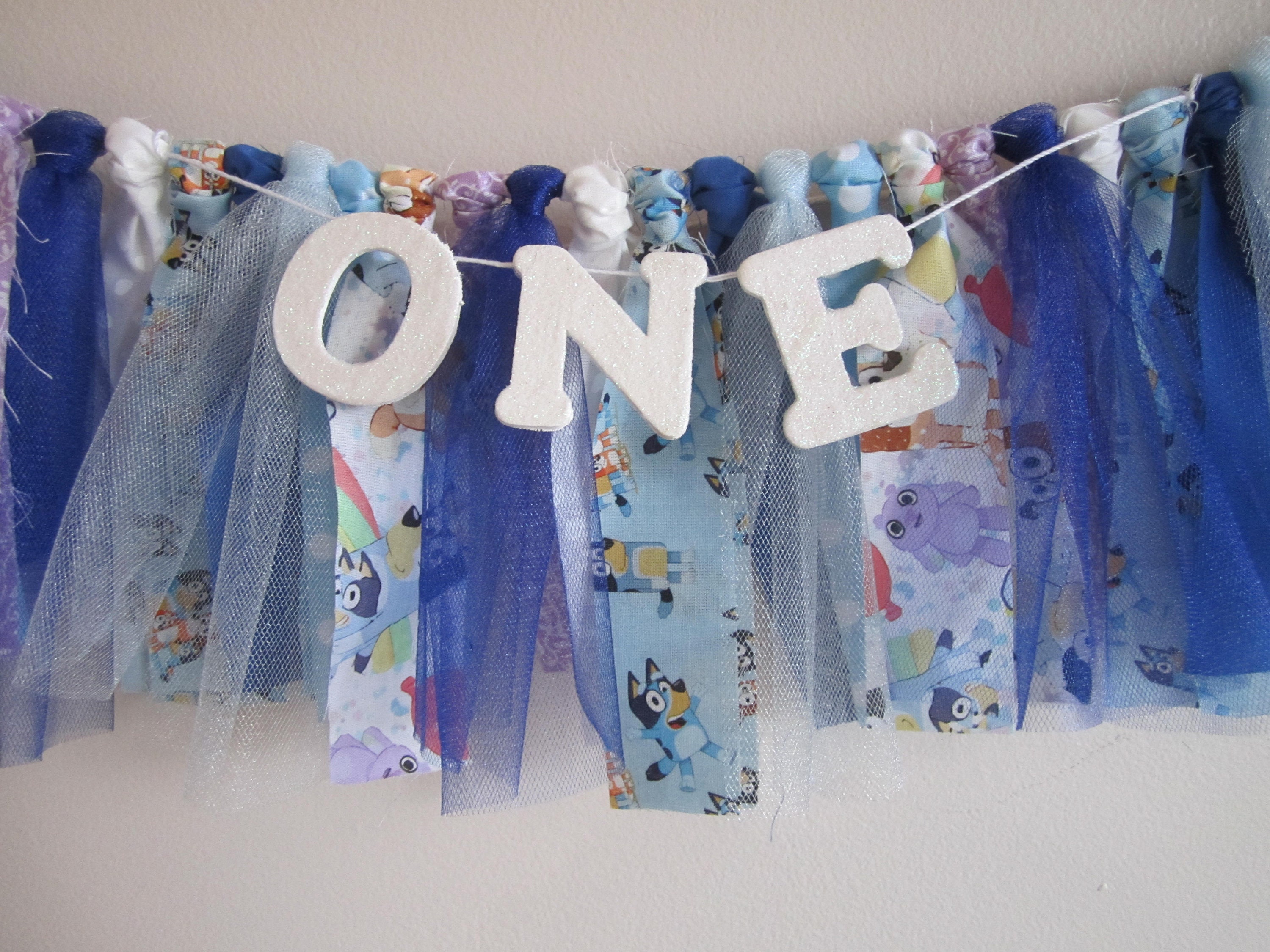 Bluey Fabric Banner Bluey Highchair Decor Bluey and Bingo Etsy