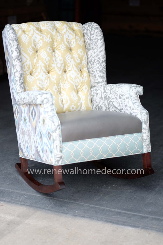 wingback nursery rocker