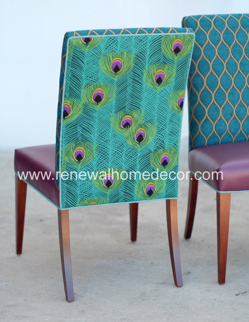 Custom Order upholstered parsons dining chairs Etsy