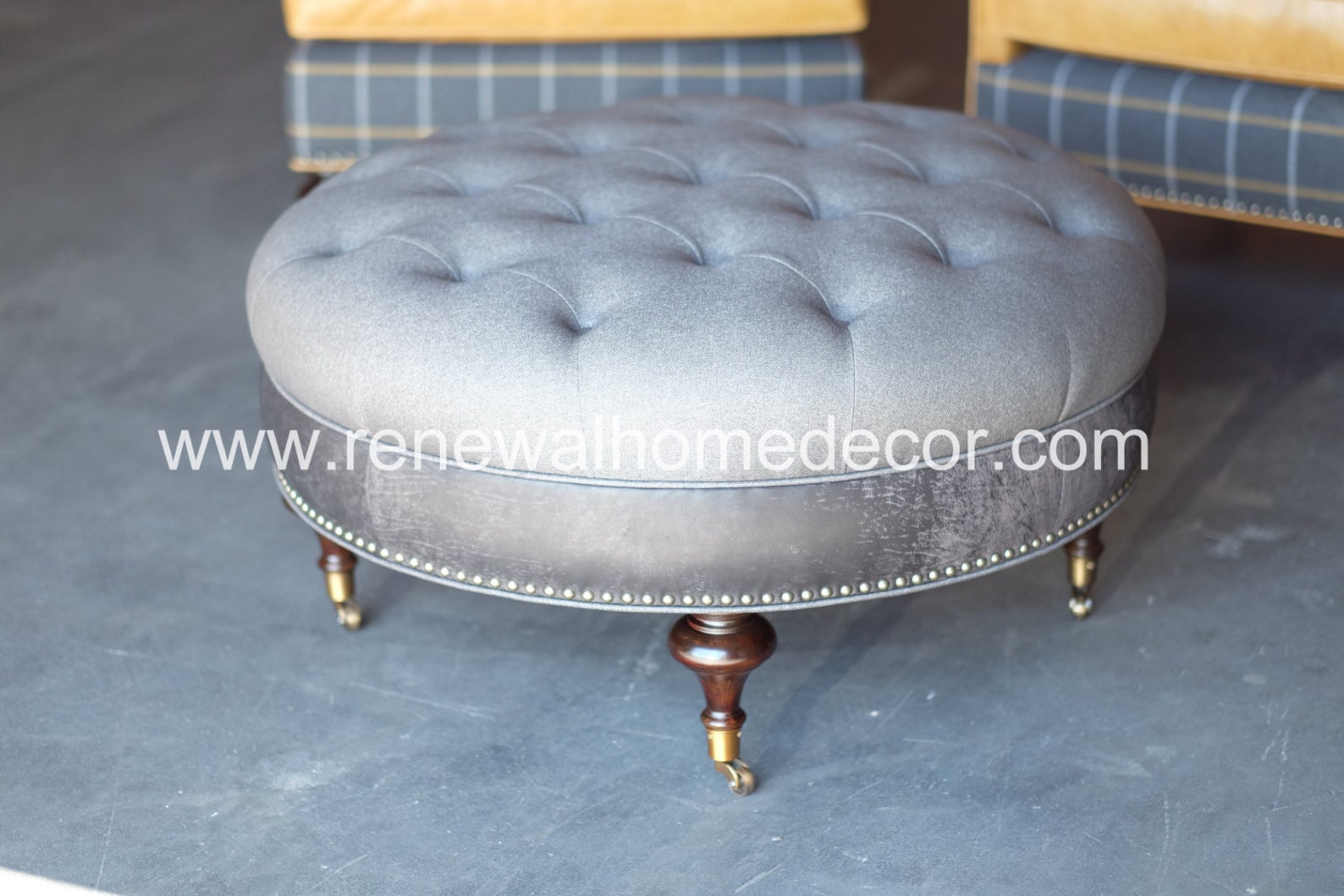 Custom Order Tufted upholstered ottoman coffee table Etsy