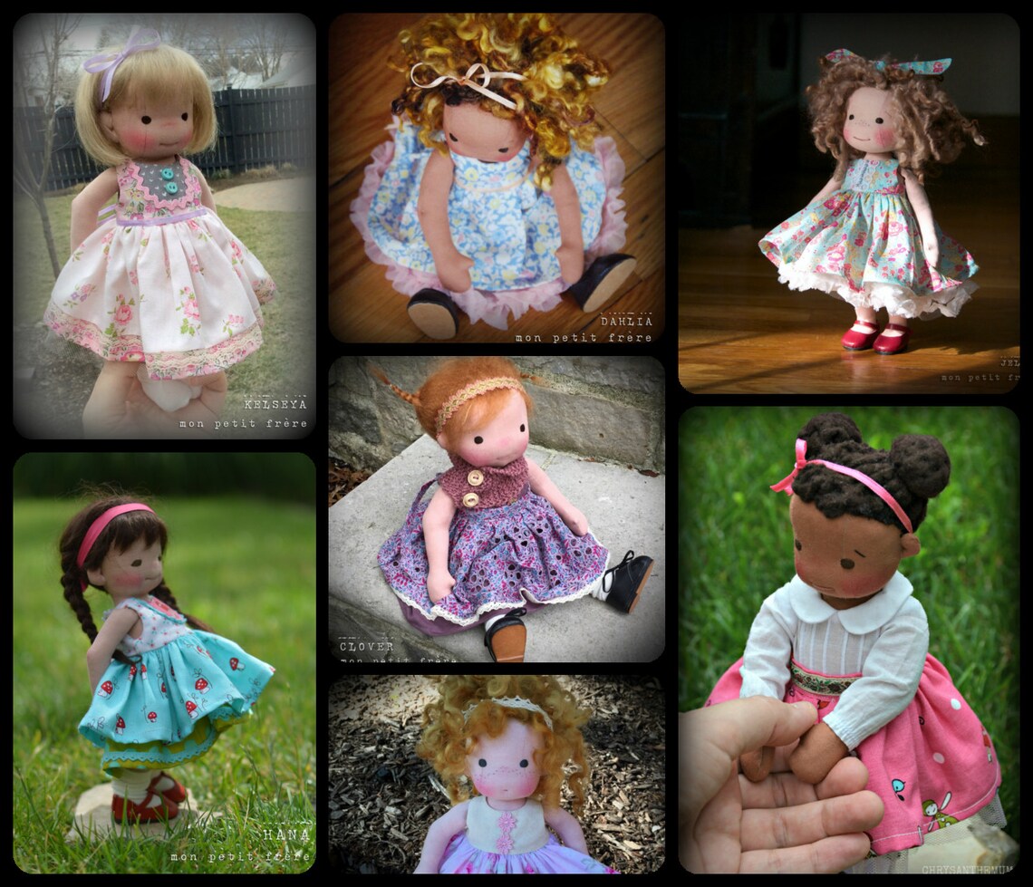 PDF Pattern Book to Make 9” or 12” Doll - Etsy