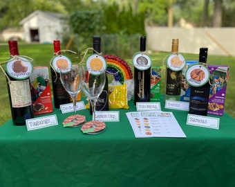 Girl Scout Cookie Wine Tasting Pairing Printables ABC & LLB