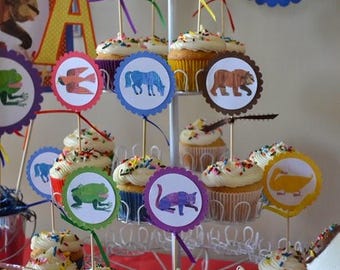 Brown Bear, Brown Bear Cupcake Toppers
