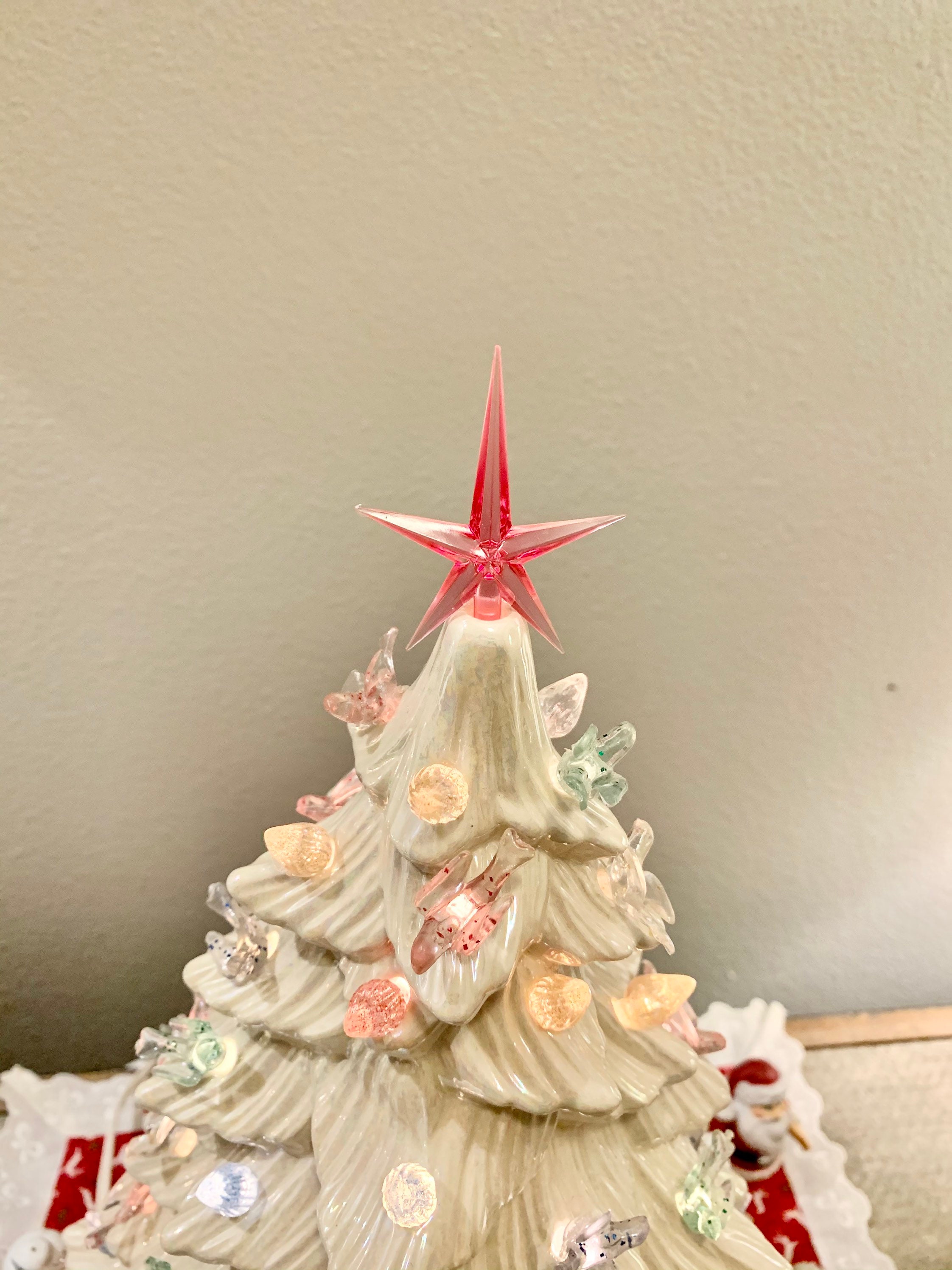 Vintage Ceramic Christmas Tree Star Toppers MEDIUM **choose Color** - Etsy