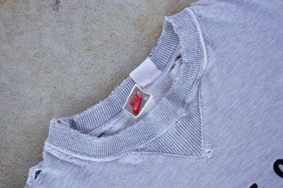 vintage 1990s nike niketown sweatshirt XL distres… - image 7