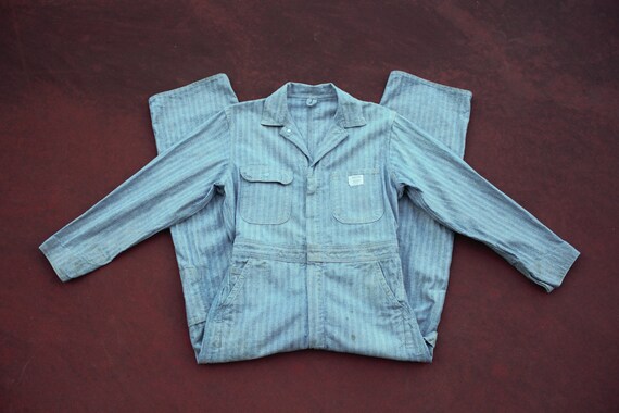 vintage 1960 herringbone coveralls big mac