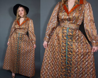 1970s quilted dress