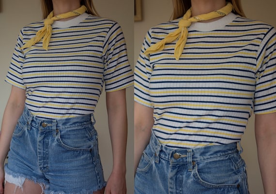 1960s striped t shirt