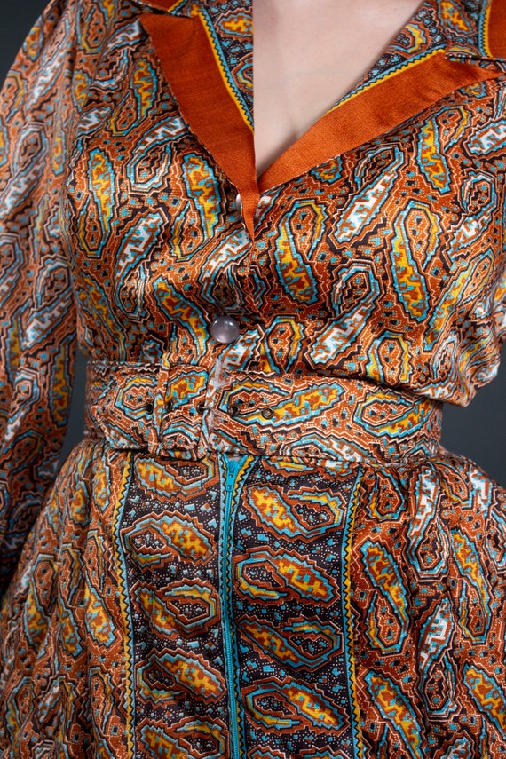 1970s quilted dress - image 7